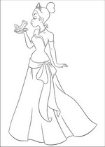 coloring page Princess and the Frog